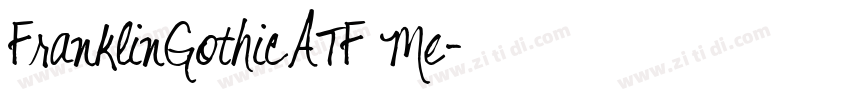 FranklinGothicATF Me字体转换